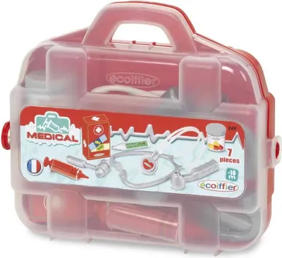 Immagine prodotto di Medicina: Dr caso plastica rosso 7 pezzi