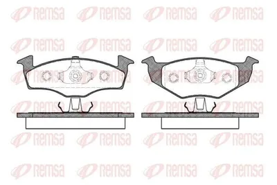 Produktbild von REMSA Bremsbeläge Satz Vorne Bremsklötze für VW GOLF III (1H1) 0609.00