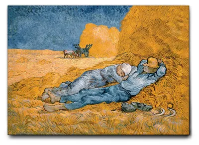 Zdjęcie produktu dla Giallobus - Dwunasta - Vincent Van Gogh - 100D x 70S cm - Obraz - Standaard frame canvas