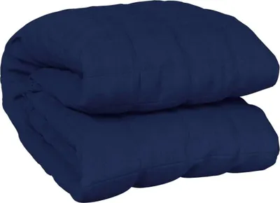 Immagine prodotto di vidaXL Coperta pesata blu 135x200 cm 6 kg tessuto