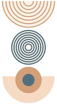 Produktbild von Vorgekleisterte Vliestapete mit großformatigen Wandbildern – ETHNISCHES WANDMALEREIS – 110 x 60 cm