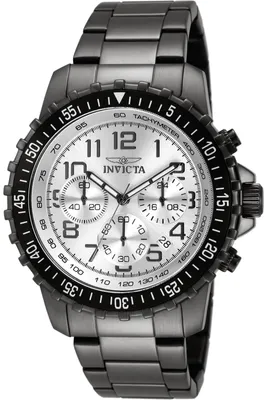 Obrázek produktu pro Invicta Specialty 11370 Pánské Hodinky - Quartz Hnutí - Nerezová Ocel se Stříbrným Ciferníkem - 45 mm