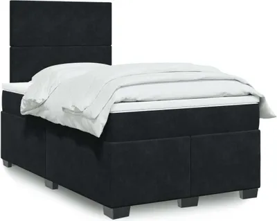 Immagine prodotto di Maison Exclusive - Giroletto a Molle con Materasso Nero 120x200 cm in Velluto
