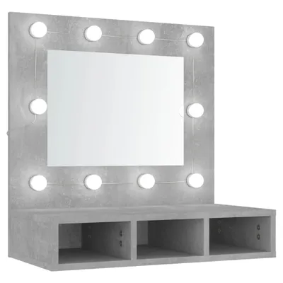 Immagine prodotto di Mobile a Specchio con LED Grigio Cemento 60x31,5x62 cm