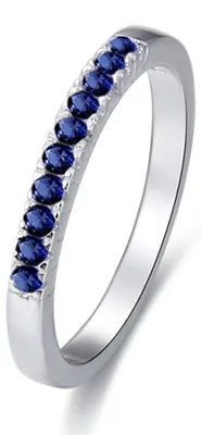 Produktbild von Silberner Ring mit Zirkonen AGG327 - Kreislauf: 52 mm