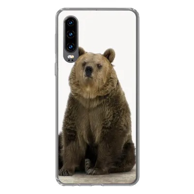 Produktbild von MuchoWow® Handyhülle Schutzhülle Hülle für Huawei P30 Braunbär - Tiere - Bär - Niedlich - Jungen - Mädchen Silikon Softcase Handy Hülle - Kartenbesitzer