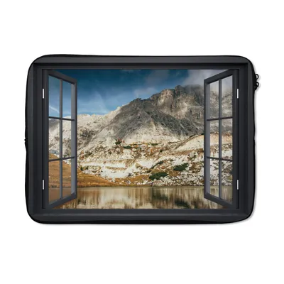 Produktbild von MuchoWow® Laptop Hülle 14 ZollAussicht - See - Berg Laptoptasche - Laptoptasche - Stoßsicher - Schutzhaube