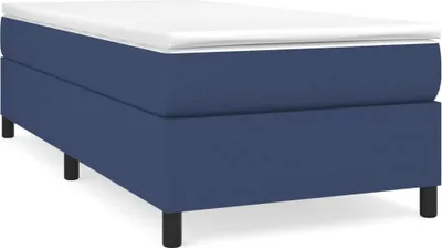 Obrázok produktu pre vidaXL Boxspring rám postele modrý 90x200 cm látka