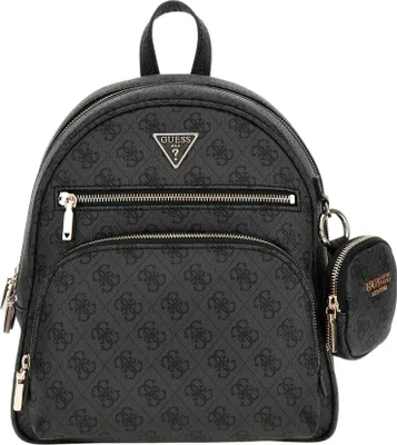 Produktbild von Guess Power Play Tech Charm Bkpck Damen Kunstleder Rucksack in Kohle – 26 x 30 x 10 CM / Coal