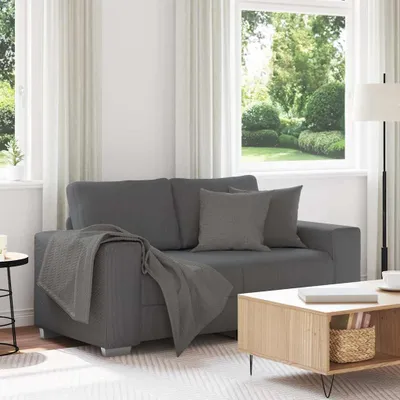 Produktbild von Möbel Zweisitzer-Sofa Dunkelgrau 120 cm Cordstoff - Klassische Sofas 4105194