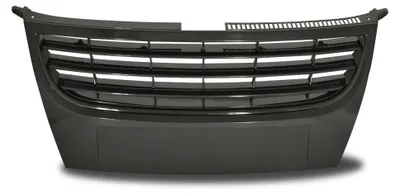 Kühlergrill Sportgrill Grill Schwarz ohne Emblem für VW Touran 1T2 ab 2006-2009 – Produktansicht