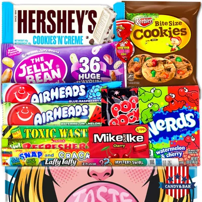 Produktbild von Prime USA Box 15 Artikel | USA Import | USA Süßigkeiten | ausgefallene Sweets | Geburtstag | Party Sweets | Geschenkbox | Ideal zum verschenken |