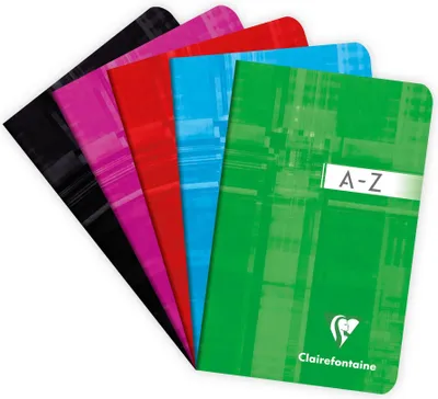 Produktbild von Clairefontaine 10x Registerbuch 9x14 cm, 48 Bl 90g, kariert 5/5 Sortiert 3599C