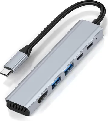 Immagine prodotto di INF Adattatore multiporta Hub USB-C 7 in 1 - HDMI 4K, PD 100W, USB 3.0 5Gbps