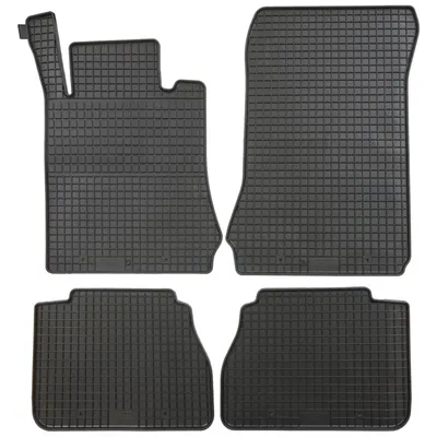 Produktbild von für Mercedes E-Klasse ab 1995-02/2002 Passform PETEX Gummimatten 4-teilig schwarz Allwettermatten Gummifußmatten