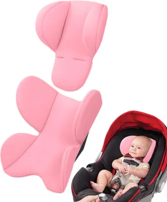 Productafbeelding van Zachte autostoelinlegger voor pasgeborenen met ergonomische neksteun