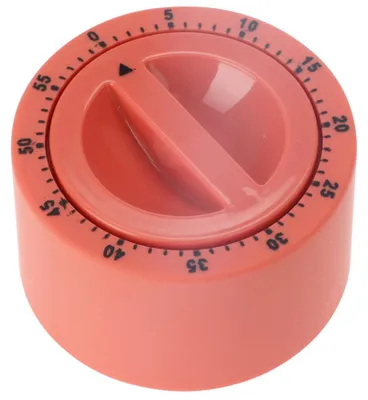 Image de Minuteur de cuisine avec surface caoutchoutée, Ø 7 cm, rouge