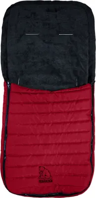 Produktbild von Heitmann Felle Steppfußsack, Serie "Eisbärchen" Farbe: Rot / Schwarz 7969R