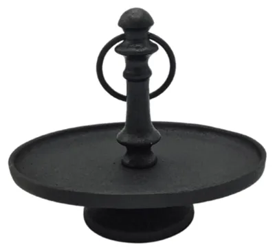 Produktbild von Deco4yourhome Ovale Etagere - Manon - Zwart - 19x13x16cm