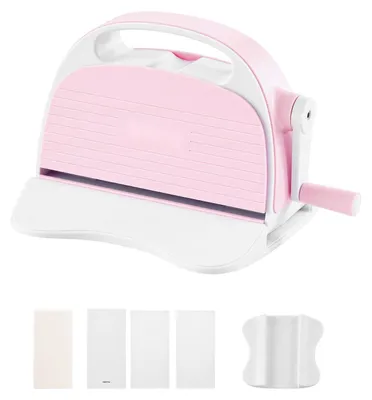 Immagine prodotto di Macchina manuale per punzonatura e goffratura – Macchina per goffratura – Larghezza di taglio: 7,6 cm – Portatile – Dotata di dischi di punzonatura – Impugnatura ergonomica – Ideale per scrapbooking e creazione di biglietti