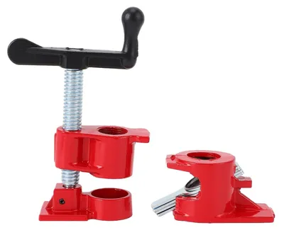 Obrázek produktu pro Svěrka na trubky 3/4 palce - robustní litina - ergonomická rukojeť - stabilita - zpracování dřeva - odolná