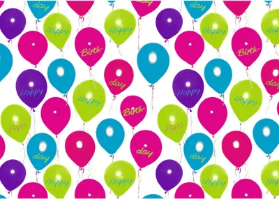 Produktbild von SUSY CARD Geschenkpapier "Happy Balloons" auf Rolle (B)700 mm x (L)2 m