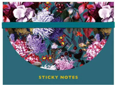 Produktbild von Sticky Notes Set Blumenbouquet petrol