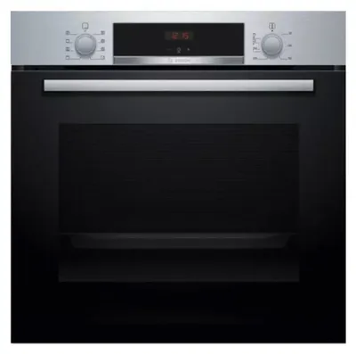 A front view of a Bosch oven.