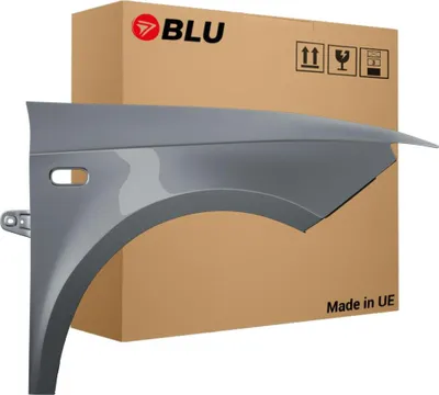 Immagine prodotto di BLU Parafango compatibile con Seat Ibiza (6J - IV 4. Generation) LX7R Destra Silber MonsunGrau | 2008-2017 | Anteriore | Verniciato | Pronto per il montaggio | Zincato