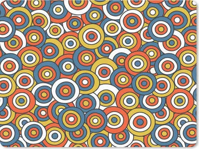Produktbild von MuchoWow® Mauspad Mousepad Muster - Retro - Kreis 40x30 cm - Mousepads - Maus Mat - Pad - Mausunterlage - Anti Rutsch