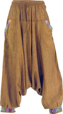 Produktbild von Pluderhose, Aladinhose Nepali - Senfgelb, Damen, Baumwolle, Hosen