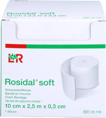Produktbild von Rosidal soft Schaumstoffbinde 10cmx0,3cmx2,5m, 1 St BIN