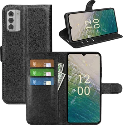 Obrázok produktu pre Pre Nokia G42 Smart Mobile Phone Case Black Leatherette Case Cover Case Book New