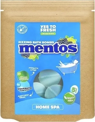 Obrázok produktu pre Mentos Musujące kule do kąpieli Jeżyna i Bergamotka, 5x50g