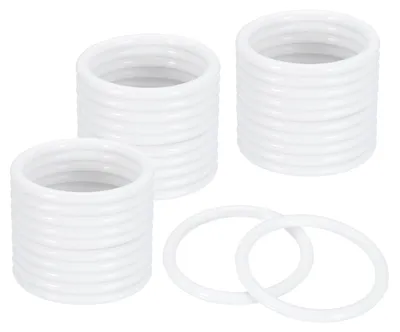 32 Kunststoff-Ringe für Traumfänger, 6,1 cm, Weiß
