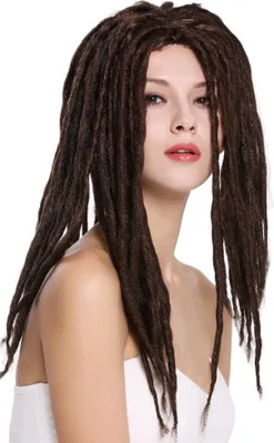 Produktbild von WIG ME UP Perücke Dreadlocks Rasta Dreads Braun 90674-ZA4