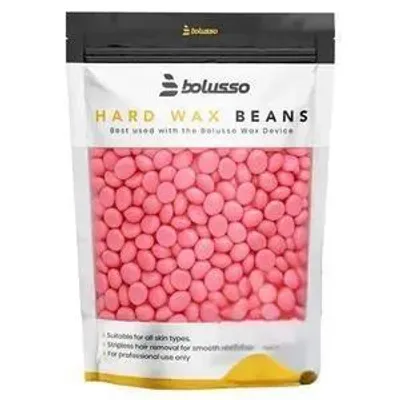 Immagine prodotto di Bolusso Perline di cera Rose 100 g – Perline di cera per la depilazione – Cera a caldo per viso e corpo – Applicazione precisa senza lasciare striature