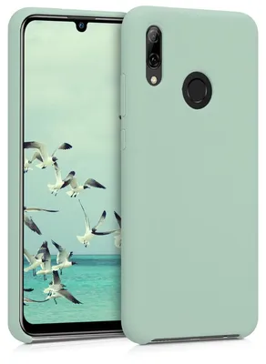 Produktbild von kwmobile Handyhülle für Huawei P Smart (2019) Hülle - Case Silikon - Kabelloses Laden - Schutzhülle Cover in Mintgrün matt