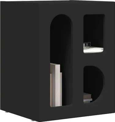 Produktbild von Nachttisch Schwarz 40 x 35 x 50 cm Holzwerkstoff