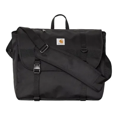 Image de Carhartt WIP Jake : Sac bandoulière noir – Sac à bandoulière avec fermeture éclair