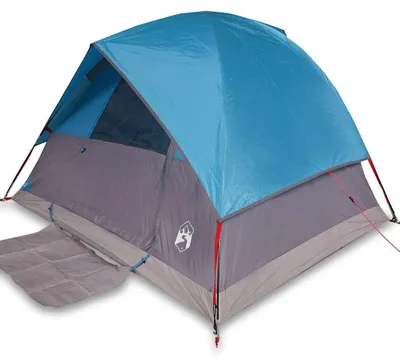 Immagine prodotto di vidaXL Tenda da campeggio a cupola 3 persone Blu Impermeabile