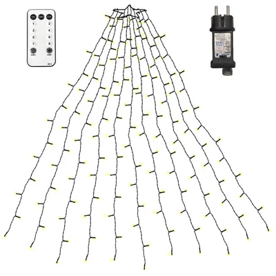 Lichtschnur 2 m, 400 LEDs, 20 Stränge, 8 Modi, warmweiß