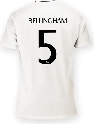 Productafbeelding van Real Madrid thuistrui seizoen 24/25, Bellingham, 8 jaar, replica shirt met officiële details