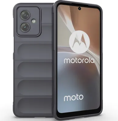 Produktbild von Handyhülle für Motorola Moto G54 Weich TPU Silikon Stossfest Anti-rutsch Hülle Dunkelgrau