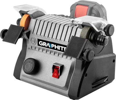 Produktbild von GRAPHITE 3-in-1-Akku-Mini-Schleifmaschine - Schleifmaschine, Polierer, Schleifer mit biegsamer Welle, Drehzahl 3000 - 9000 min-1, Scheiben-/Bürstendurchmesser 50mm, Spindelarretierung, Staubbehälter
