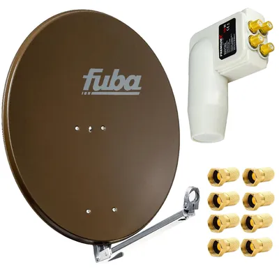 Produktbild von Fuba DAL 800 B Satellitenantenne 80cm Alu Braun PremiumX LNB Quad 8x F-Stecker