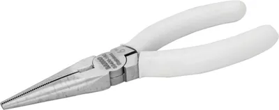 Produktbild von Bahco Edelstahl-Flachrundzange mit PVC-beschichtetem Griff, 175 mm