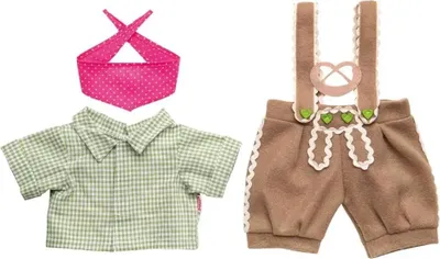 Image de Pantalon et chemise de poupée, 3 pièces, taille 28-35 cm