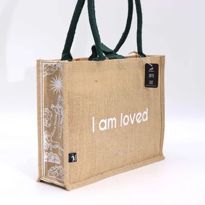 Imagen del producto de Bolsa Grande de Yute Hop Hare - Soy Amada