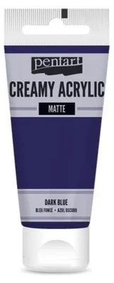 Obrázek produktu pro Krémová akrylová barva matná PENTART 60 ml TMAVĚ MODRÁ